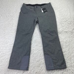 NWT Obermeyer Pants Womens 16 Gray Malta Snow Ski Lined Insulated Hydroblock